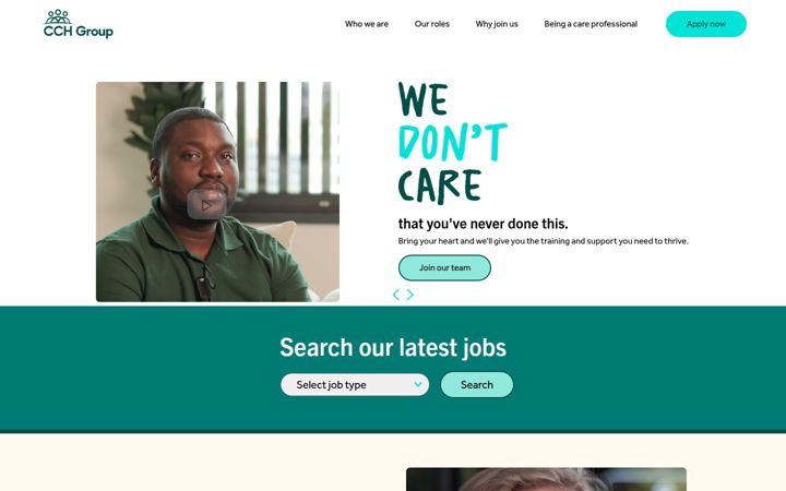 Screenshot of cch.careers