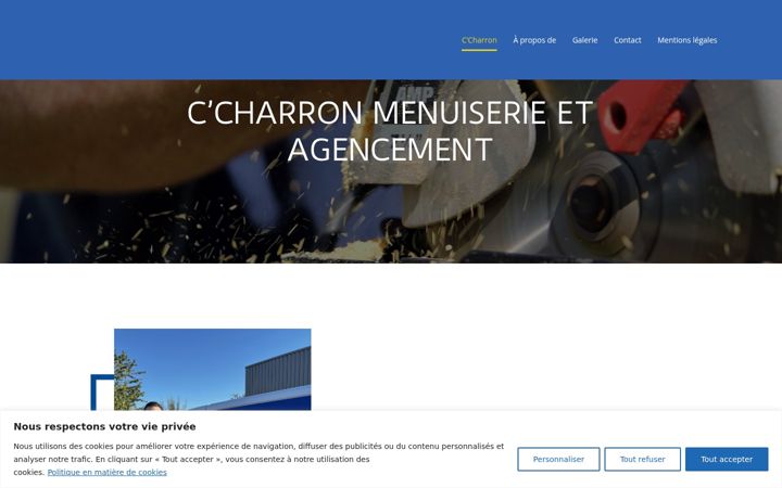 Screenshot of ccharron-menuiserie.fr