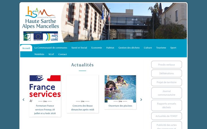 Screenshot of cchautesarthealpesmancelles.fr