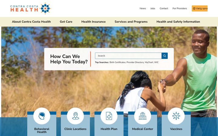 Screenshot of cchealth.org
