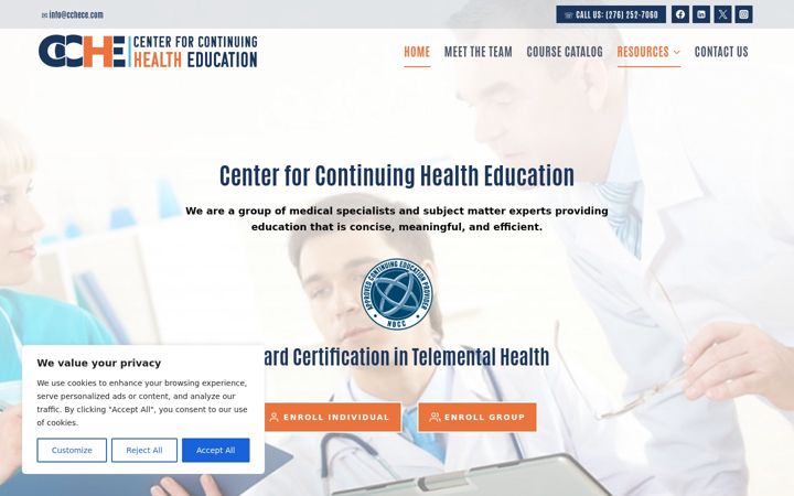 Screenshot of cchece.com