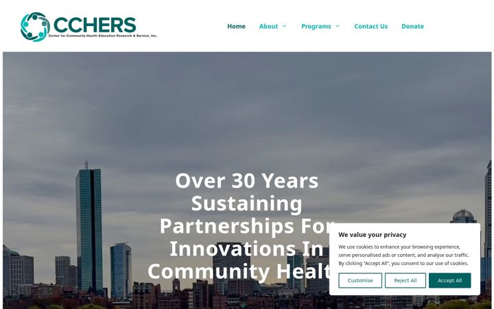 Screenshot ta' cchers.org