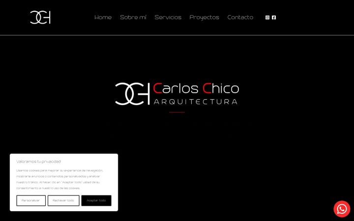 Screenshot of cchicoarquitectura.com
