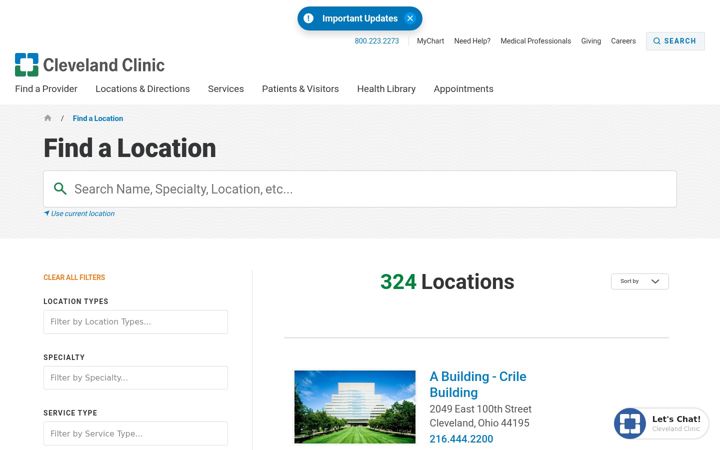 Screenshot of cchs.net