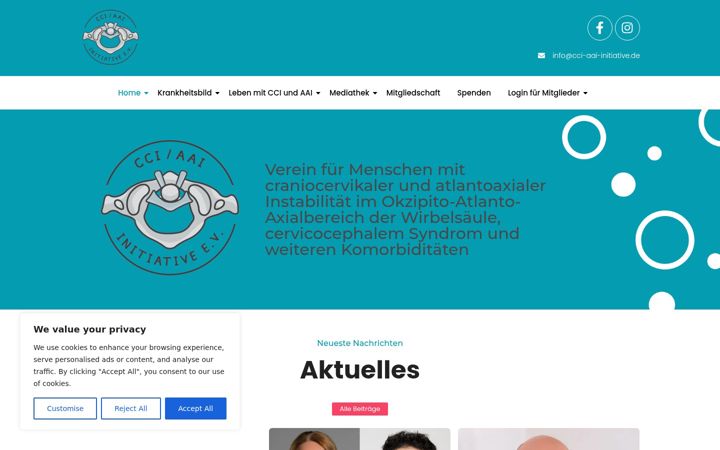 Screenshot of cci-aai-initiative.de