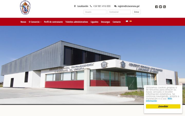 Screenshot of cciacoruna.com