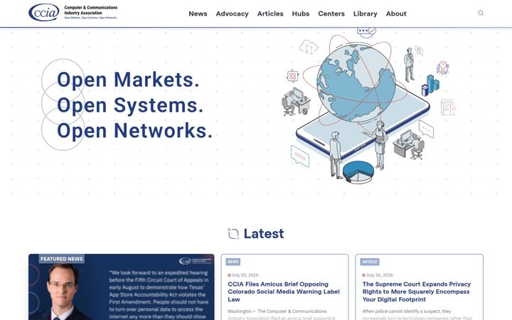 Screenshot of ccianet.org