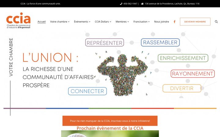 Screenshot of cciargenteuil.ca