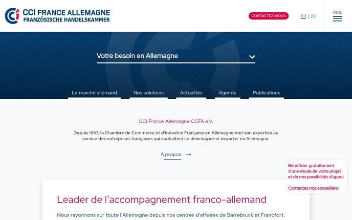 Screenshot of ccifrance-allemagne.fr