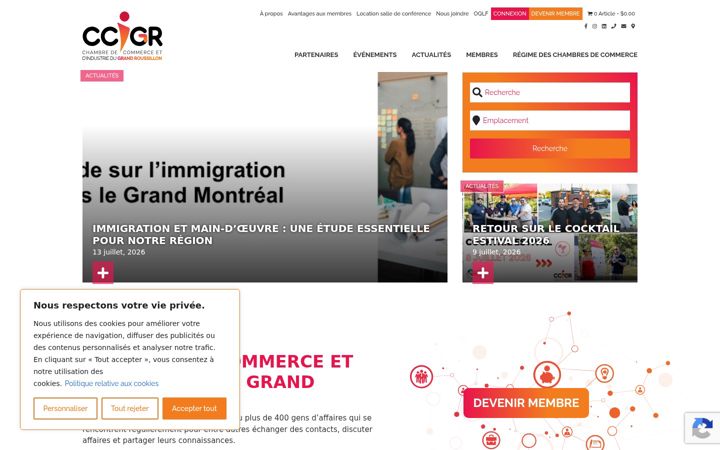 Screenshot of ccigr.ca
