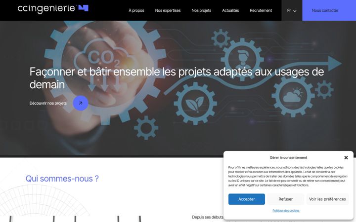 Screenshot of ccingenierie.fr
