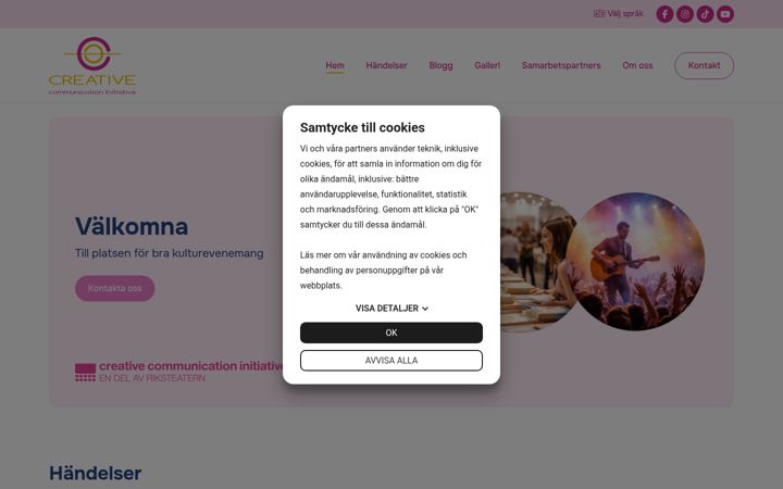 Screenshot of ccinitiative.se