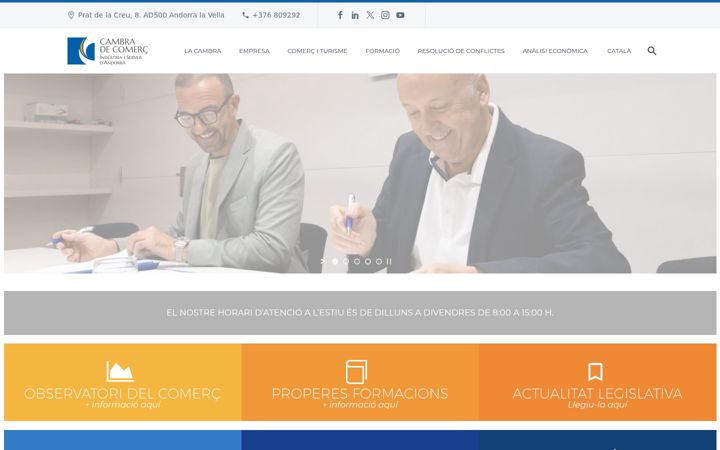 Screenshot of ccis.ad