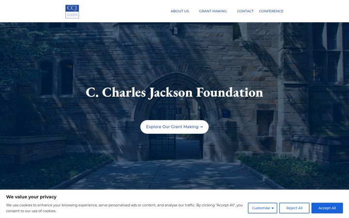 Screenshot of ccj.foundation