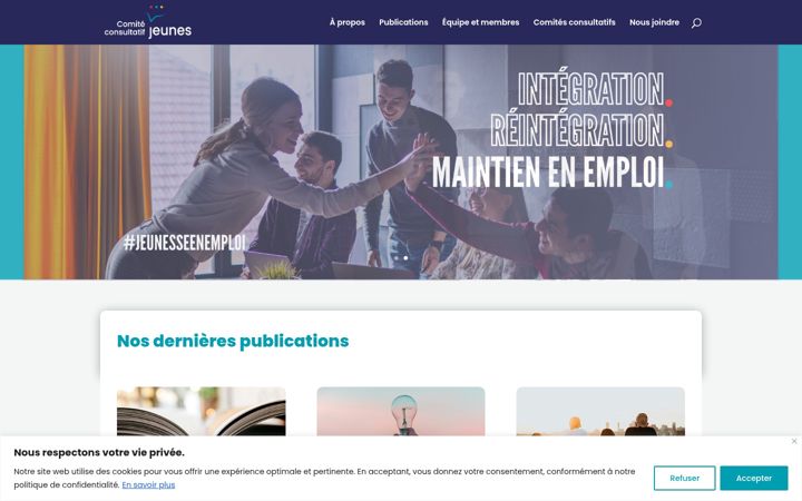 Screenshot of ccjeunes.org