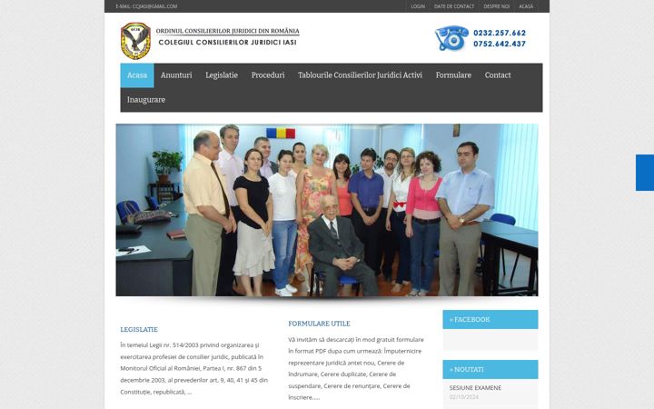 Screenshot of ccjiasi.ro
