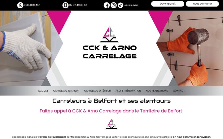 Skærmbillede af cck-arno-carrelage.fr