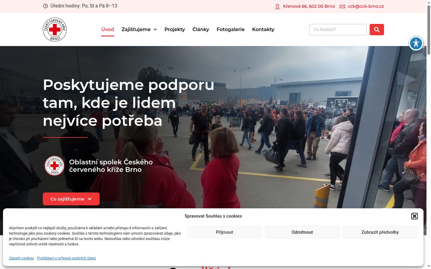 Screenshot van de toestemmingsbanner zoals getoond vóór enige interactie
