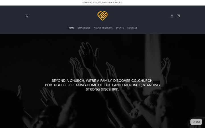 Screenshot of cclchurch.uk