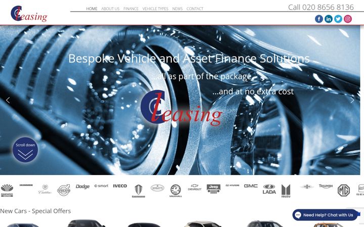 Screenshot of ccleasing.co.uk
