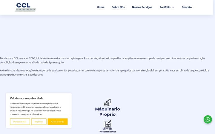 Screenshot van cclinfraestrutura.com.br