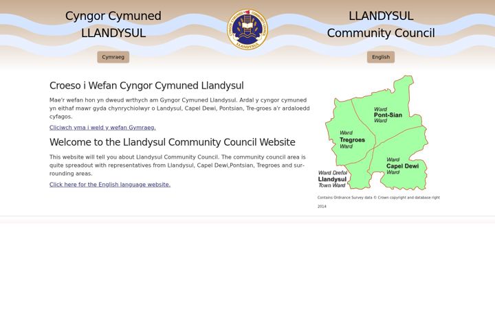 Screenshot of ccllandysulcc.org.uk