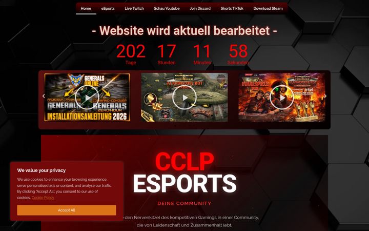 Képernyőkép: cclp-esports.de