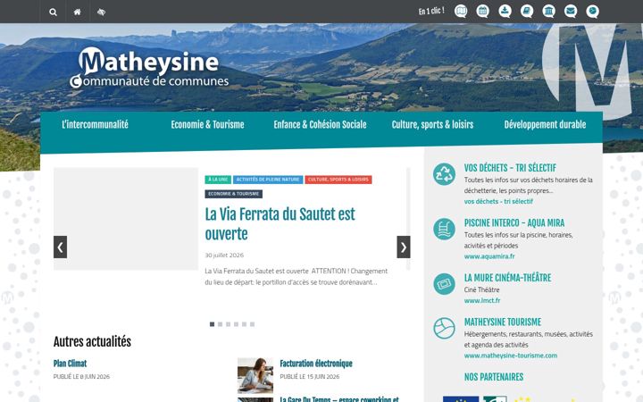 Screenshot of ccmatheysine.fr