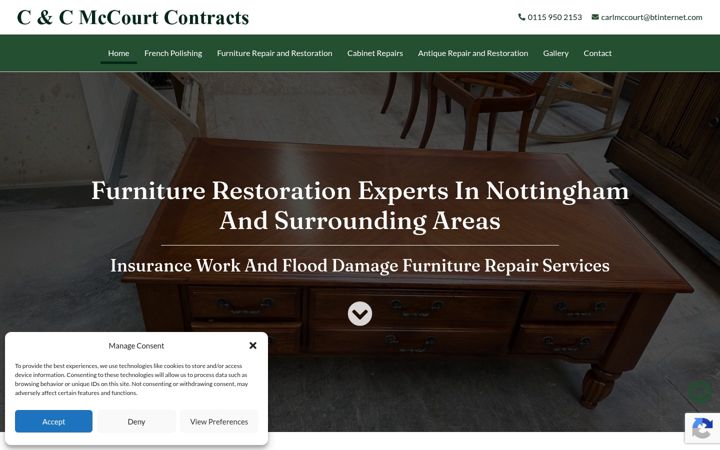 Screenshot of ccmccourt.co.uk