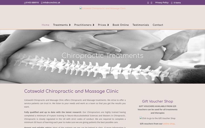 Screenshot of ccmclinic.uk