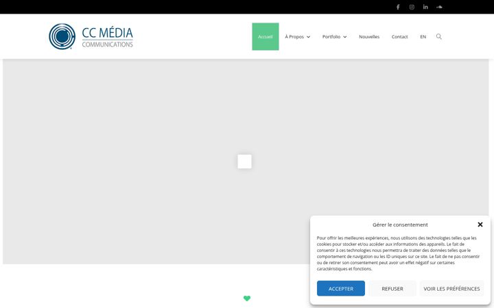 Capture d'écran de ccmedia.ca