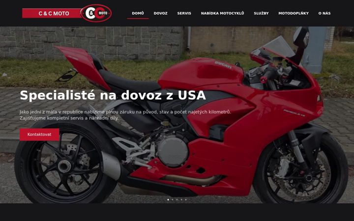 Screenshot of ccmoto.cz