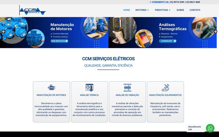 Skjámynd af ccmservice.com.br