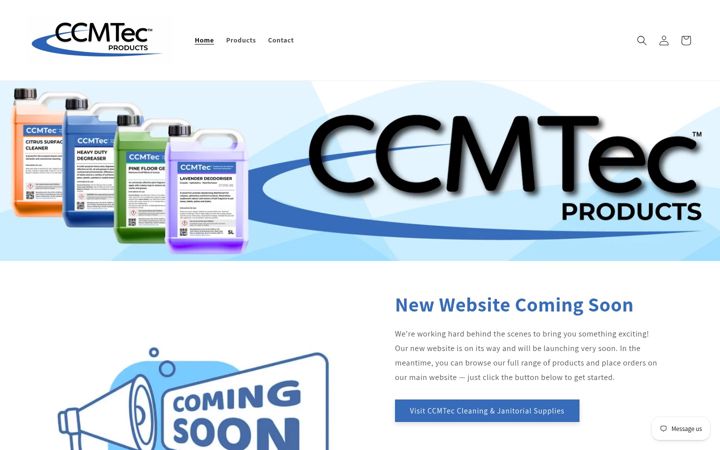 Screenshot of ccmtecproducts.co.uk