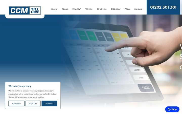 Screenshot of ccmtillhire.co.uk