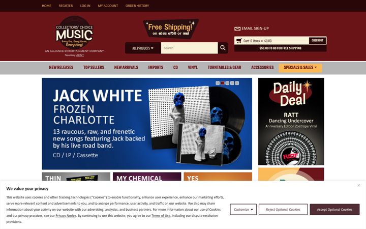 Screenshot of ccmusic.com