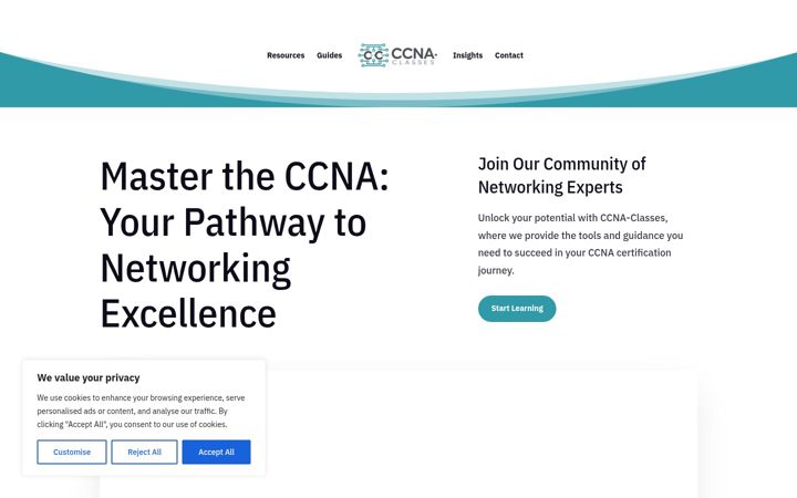 Screenshot of ccna-classes.com