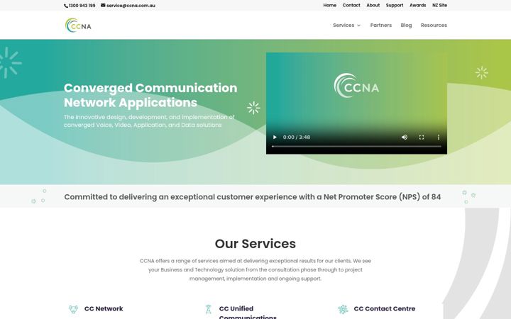 Screenshot of ccna.com.au