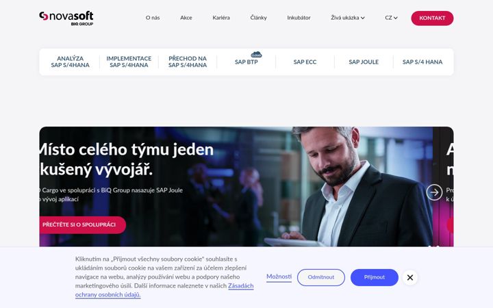 Screenshot of ccnovasoft.cz