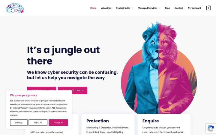 Screenshot ta' ccoe.org.uk
