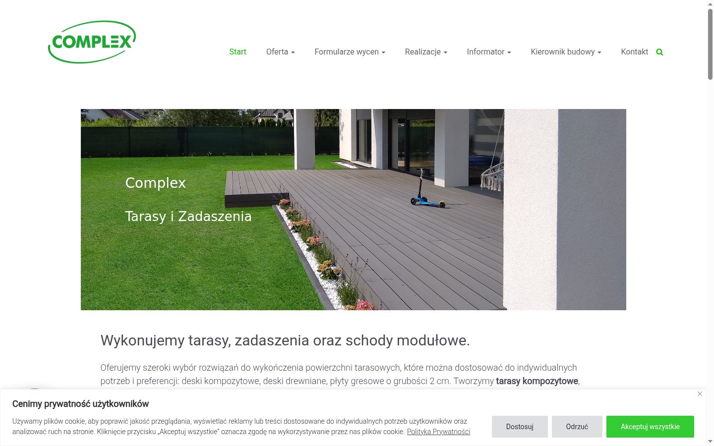 Ekrānuzņēmums ar piekrišanas baneri, kas tika rādīts pirms jebkādas mijiedarbības