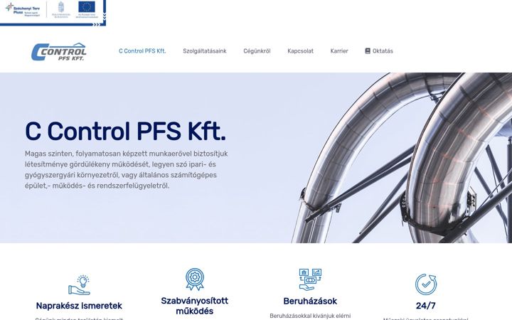 Screenshot of ccontrolpfs.hu