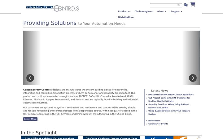 Screenshot of ccontrols.com