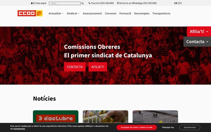 Screenshot of ccoo.cat