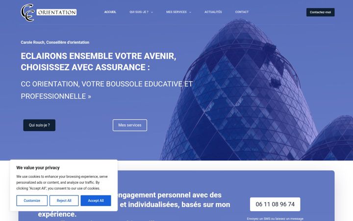 Screenshot of ccorientation.fr