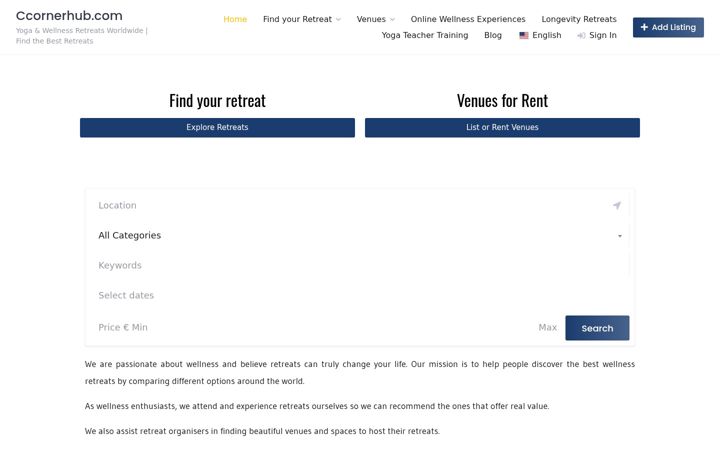 Screenshot of ccornerhub.com