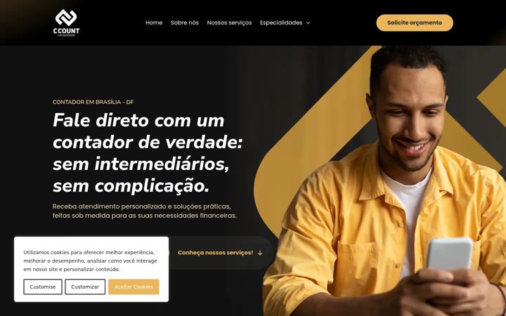 Skjámynd af ccountcontabilidade.com.br