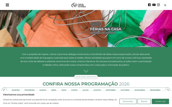 Skjámynd af ccparque.com.br