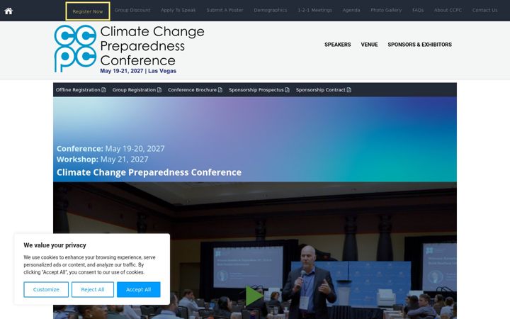 Screenshot of ccpconference.com
