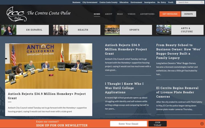 Screenshot of ccpulse.org